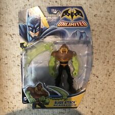 NEW BATMAN UNLIMITED BLADE ATTACK SCARECROW FIGURE MATTEL 4" MOSC  SHIPS FREE