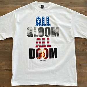 Extremely Rare Vintage New From 2008 Freshjive "All Doom" Men's T-Shirt White - Picture 1 of 4