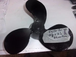 evin/john 28/33/40 shear pin style Propeller 10 3/8 X 11 1/2" 385955 - Bild 1 von 3
