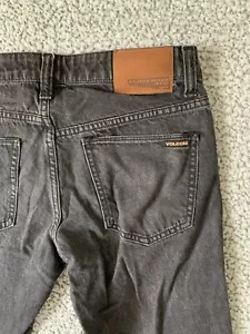 Volcom Vorta Slim Straight Jeans Men’s 29x28 Black Denim - Picture 1 of 7