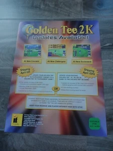 Folleto de video arcade Golden Tee 2K Incredibile Technologies - Imagen 1 de 1