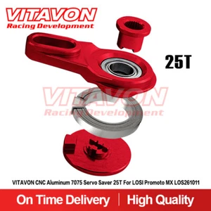 Vitavon CNC Aluminum 7075 Servo Saver 25T For LOSI Promoto MX LOS261011 - Picture 1 of 16