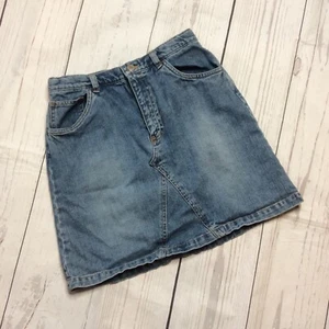 GAP Girls Denim Skirt Size 16 Adjustable Waist Blue - Picture 1 of 8
