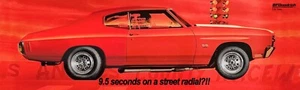 REPRODUCTION BFGoodrich Banner 1970 Red Chevelle 12"x40" - Foto 1 di 1