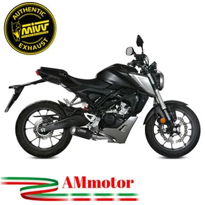 Auspuff Komplette Motorrad Mivv Honda Cb 125 R 2018 Endtopf Mk3 Schwarz Racing - Picture 1 of 3