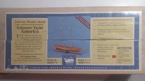 The Laughing Whale Schooner Yacht America Kit No 143 1:8 Scale...New In Open Box - Picture 1 of 10