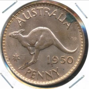 Australia, 1950(m) One Penny, 1d, George VI - Choice Uncirculated - Picture 1 of 3