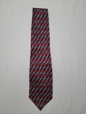 Corbata Hombre CARLO PALAZZI ROJO Y GRIS 100% SEDA Foto 1 de 4