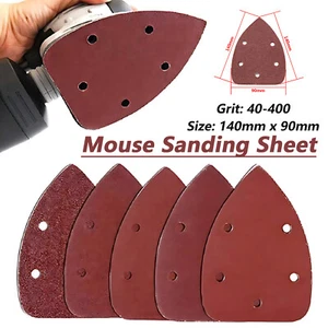 Mouse Sanding Sheets Mouse Palm Sander Sandpaper 40-400 Grit Sanding Paper - Picture 1 of 6