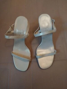 colin stuart Womens Beige Open Toe Open Back Sandals Size  7.5B Italy - Picture 1 of 7