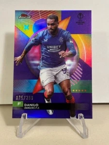 2023-24 Topps Finest UEFA Club Competitions DANILO Purple Refractor #/299 - Picture 1 of 2