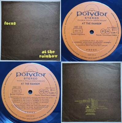 FOCUS THIJS VAN LEER AT THE RAINBOW 1974 UNIQ NON-GF CVR MEGARARE CHILEAN PRESS! - Image 1 of 4