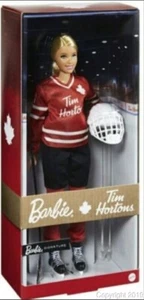 Tim Hortons Hockey Player Blonde Barbie GHT51 IN STOCK NOW! - Picture 1 of 2