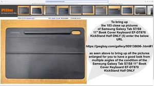 Samsung Galaxy Tab S7/S8 11" Book Cover Keyboard EF-DT870 KickStand NUR Hälfte (5 - Bild 1 von 24