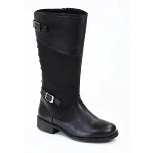 New Rachel Melissa Youth Girls Black Fashion Riding Side Zipper Tall Boots 12-4 - Picture 1 of 4