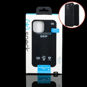 Speck Presidio 2 Grip Hard Snap Case Cover for iPhone 12 Pro Max Black - Picture 1 of 8