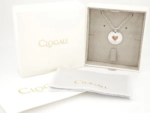 Sterling Silver & Rare Welsh Gold Clogau Take My Heart Cariad Pendant Necklace - Picture 1 of 5
