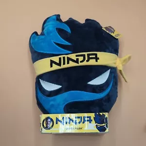 Almohada cabeza de felpa ninja jugador felpa azul nuevo con etiquetas niños regalo juguete suave - Imagen 1 de 11