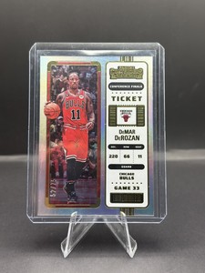 2022-23 Panini Contenders Conference Finals Ticket #43 DeMar DeRozan #/75