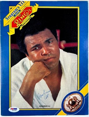 Muhammad Ali Signed 8x10 The Ring's Magazine Page (PSA LOA) - Image 1 of 4