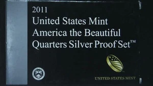 2011-S US Mint ATB Quarter 90% Silver Proof Set 5 Coins 21ococ0929 - Picture 1 of 6