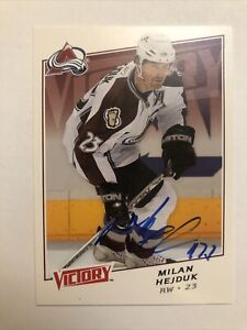 MILAN HEJDUK Signed Autographed Colorado Avalanche Card