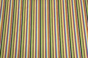 KINGSWAY SURFSIDE STRIPE HIPPY GREEN ORANGE CUSHION FABRIC BY THE YARD 54" W - Picture 1 of 5