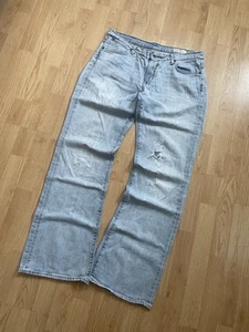 Ralph Lauren Kelly Jeans Faded and Distressed Flared Jeans with knee rip size 36 - Picture 1 of 9