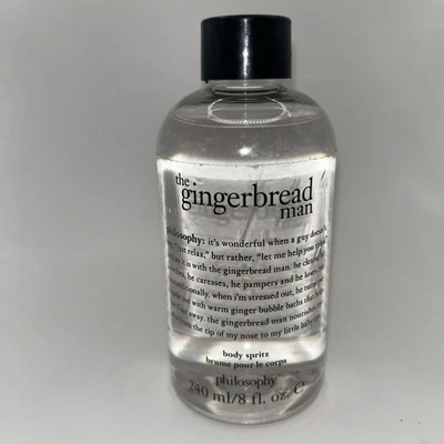 Philosophy Body Spritz "The Gingerbread Man" NOVO! 8 fl. oz. Sem respingos incl. - Imagem 1 de 2