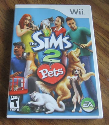 The Sims 2: Pets Nintendo Wii Video Game USED TESTED COMPLETE - Image 1 of 4