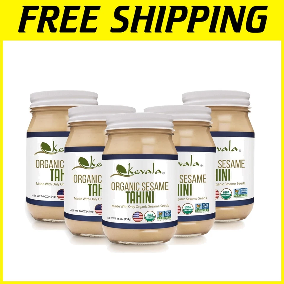 Organic Sesame Tahini Spread -  Seeds, 16 oz (5 Pack) - Image 1 of 4