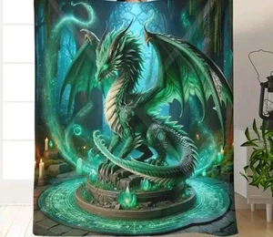 Dragon blanket soft fleece 50 inch by 60 inch FAST Free Shipping - Picture 1 of 1