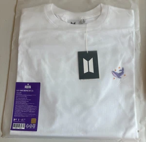 BTS Festa White Cotton Blend Short Sleeve T-Shirt Size XL Colorful Graphic - Picture 1 of 4