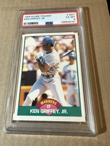 KEN GRIFFEY JR. -- 1989 SCORE TRADED -- #100T -- PSA EX-MT 6 - Picture 1 of 1