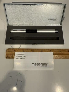 Seltener Messmer Chrom Füllfederhalter Germany in Hartschalen Tragetasche - Bild 1 von 10