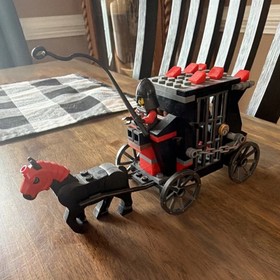 LEGO Castle Fright Knights Skeletons' Prison Carriage 6036 Complete Set