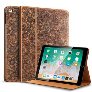 Case for iPad 9.7 Inch 2018/2017, applies Cowhide Folio Cover for iPad 6th Ge... - Picture 1 of 8