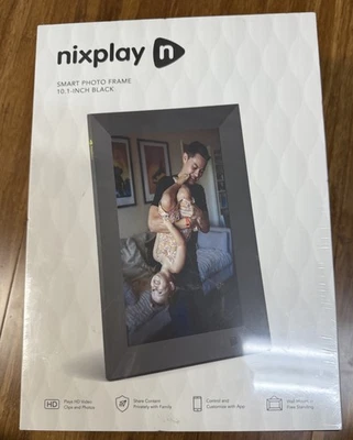 Nixplay 10.1" Smart Photo Frames Black W10J 414 Digital Wi-Fi Frame Sealed New - Image 1 of 4