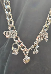 Juicy Couture Fabulous 5 Charm Necklace NWT - Picture 1 of 14