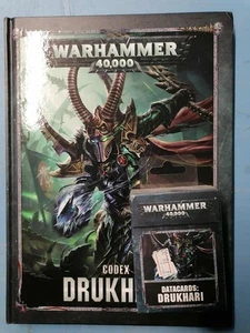 OOP Warhammer 40K Codex Drukhari & Datacards Neu Shrinkwrapped 8th Ed 2018 - Bild 1 von 3