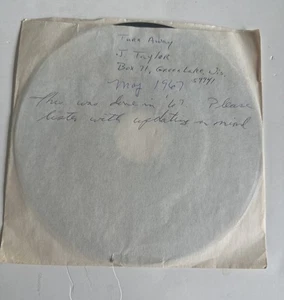 CUCA TEST PRESSING 45 RECORD/JACKSON TAYLOR/TURN AWAY/1967 OBSCURE COUNTRY - Picture 1 of 4