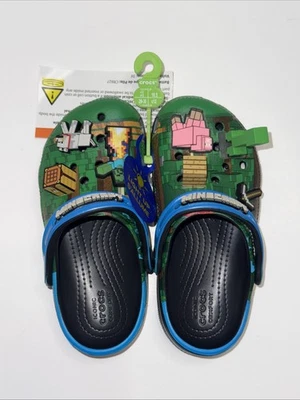 Crocs Minecraft Classic Clog Kids Size C12 LIGHT UP LIMITED VERSION - Image 1 of 4