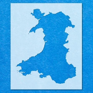 Plantilla de mapa galés, pintura con aerógrafo Mylar arte de pared artesanías - Imagen 1 de 20