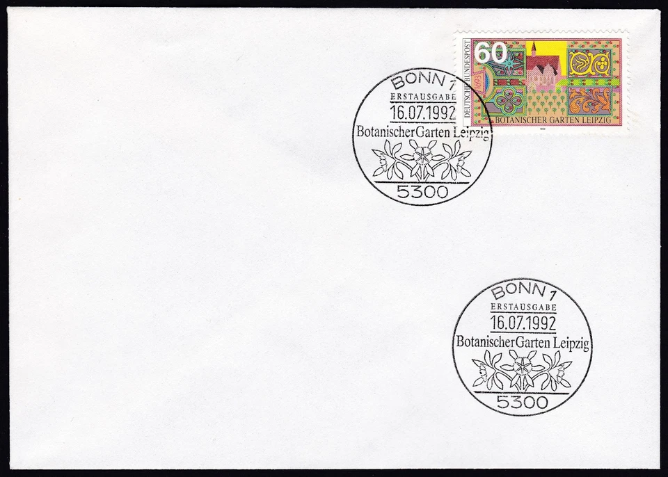 Germany 1992 FDC Mi 1622 Sn 1753 Leipzig Botanical Garden - Image 1 of 1