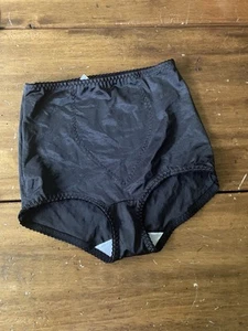 VINTAGE " Not Just Another Panty " Black Shaper Smoother Panties Size Large L - Picture 1 of 6
