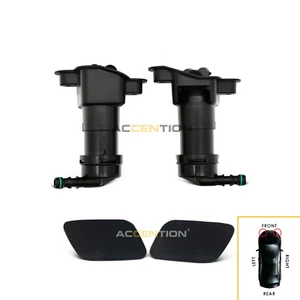 For Audi A4 B7 S4 RS4 05-08 Headlight Headlamp Washer Nozzle Cylinder And Cover - Picture 1 of 7