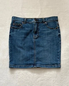 Free People Women's Denim Casual Mini Skirt Medium Wash 5 Pocket Size 2 - Picture 1 of 6