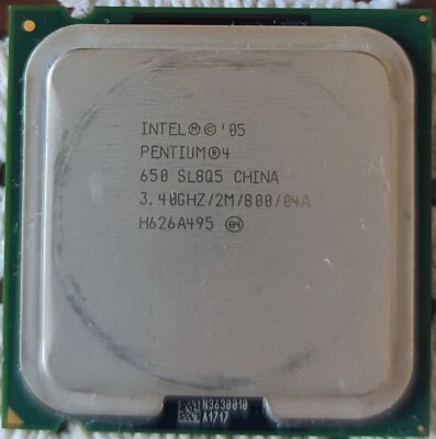 processore intel pentium4 650 SL8Q5 3,4Ghz 2M L2 800 Mhz FSB - Immagine 1 di 2