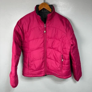 L.L. Bean Women’s Goose Down Coat sz M Reversible - Picture 1 of 7