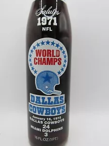 DALLAS COWBOYS - Pepsi:Cola Bottle - NFL Super Bowl World Champs - 1971 - Picture 1 of 7